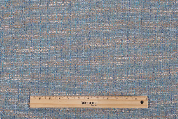 Vicente Woven Upholstery Fabric in Blue 