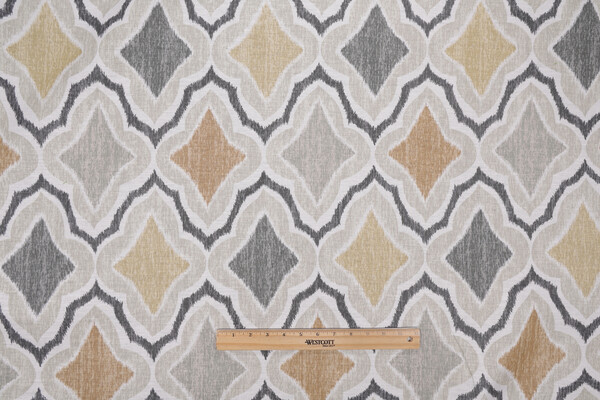 Thibaut Cruising F988744 Printed Linen Drapery Fabric in Grey 