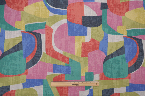 Covington Dreamscape Printed Polyester Blend Drapery Fabric in 429-Gemstone 