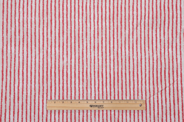 Magnolia Home Duval Printed Polyester Outdoor Fabric in Red 