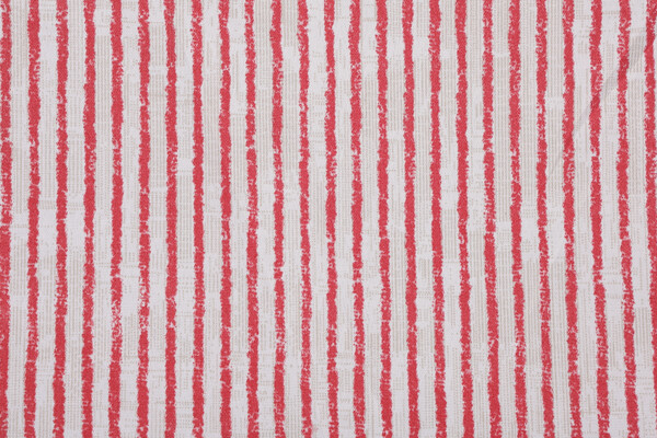 Magnolia Home Duval Printed Polyester Outdoor Fabric in Red 