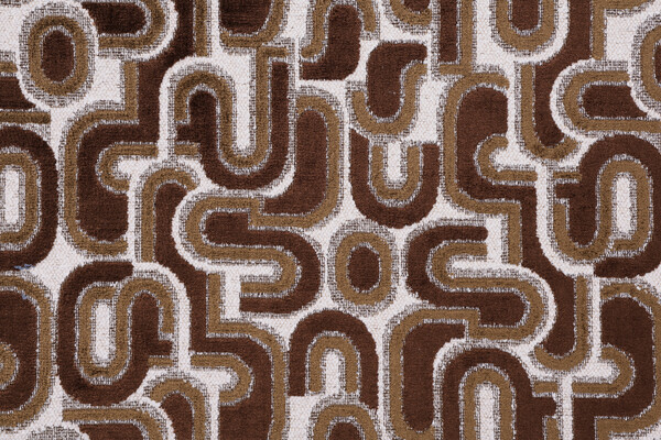 Hamilton Echo Velvet Upholstery Fabric in Walnut 