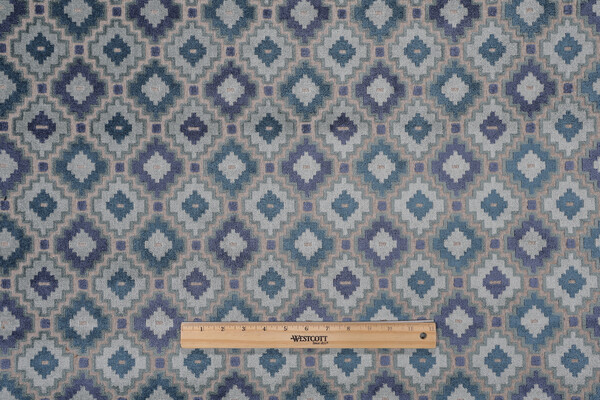Hamilton Fitzgerald Velvet Upholstery Fabric in Aegean 