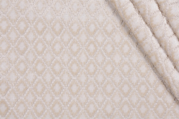 Hamilton Mozart Velvet Upholstery Fabric in Oyster 