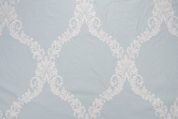 Thibaut Olbia AF26142 Embroidered Drapery Fabric in Aqua 