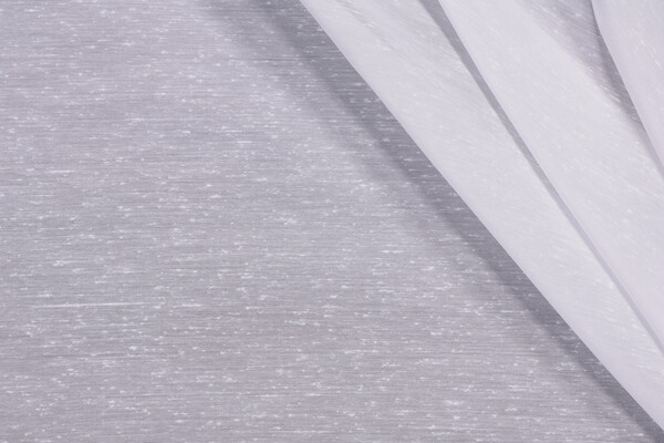 Spectacular Sheer 116 inch Woven Drapery Fabric in White 