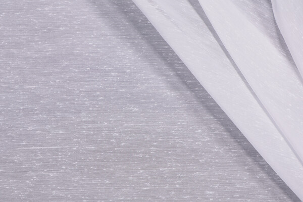 Spectacular Sheer 116 inch Woven Drapery Fabric in White 