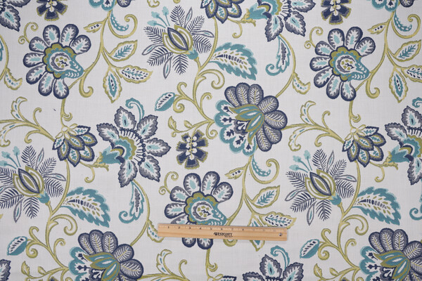 Sunbrella Floral Woven Solution Dyed Acrylic Outdoor Fabric in Island 