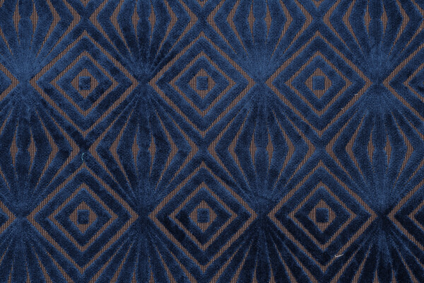 Gee-Oh Velvet Upholstery Fabric in Delft 
