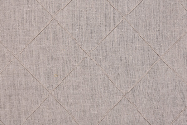 Anna French Tailored Diamond AW26101 Pintuck Drapery Fabric in Natural for Thibaut