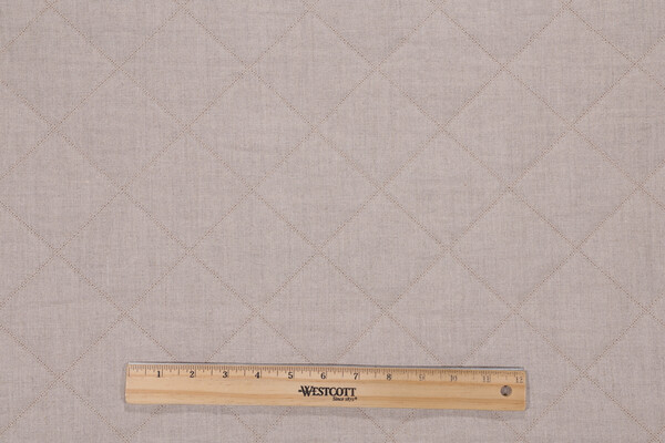 Anna French Prussia Quilt AW9109 Quilted Decorator Fabric in Natural for Thibaut