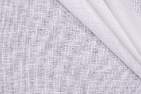 Bailey Semi-Sheer Linen Drapery Fabric in White