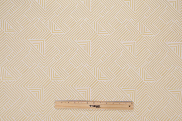 Robert Allen Folded Maze BK Upholstery Fabric in Zest