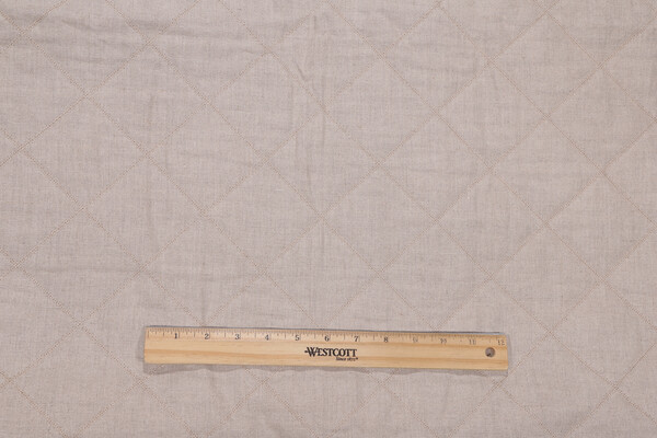 Anna French Prussia Quilt AW9109 Quilted Decorator Fabric in Natural for Thibaut