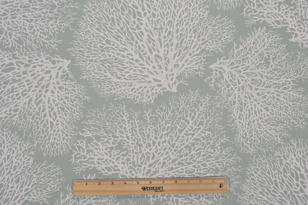 Magnolia Home Ariel Printed Cotton Drapery Fabric in Spa 