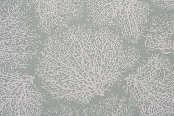 Magnolia Home Ariel Printed Cotton Drapery Fabric in Spa 