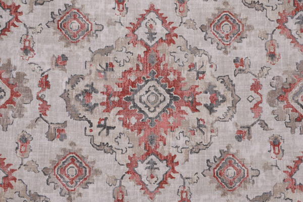 Covington Kapoor Printed Linen Blend Drapery Fabric in 65-Jute 