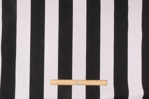 Richloom Cabana Printed Polyester Outdoor Fabric in Black 