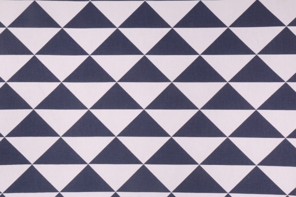 Premier Prints Dimensions Printed Cotton Drapery Fabric in Navy 