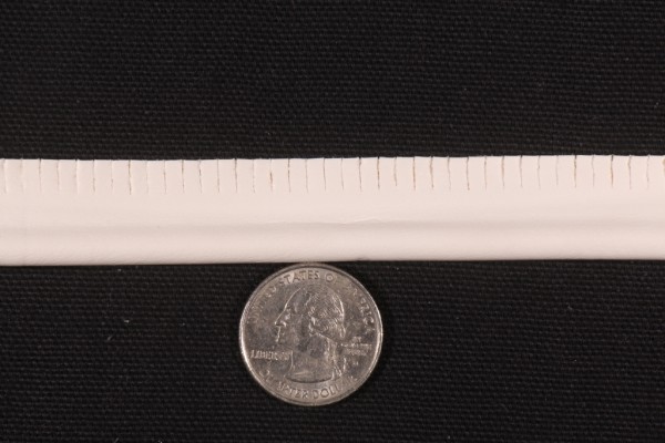 Sample of Bone 1/8 inch Marine Vinyl Covered Welt Cord Trim 