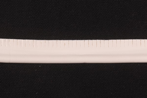 Sample of Bone 1/8 inch Marine Vinyl Covered Welt Cord Trim 