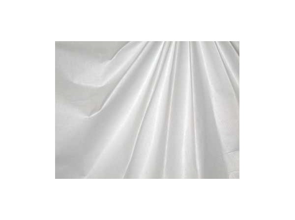 Sample of Drapery Lining - White Linit by Hanes - Poly/Cotton Blend 