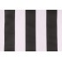 Premier Prints Vertical Stripe Printed Cotton Drapery Fabric in Black/White 