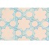 PK Lifestyles Boho Lattice Embroidery Cotton Decorator Fabric in Glacier 