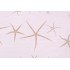 Lacefield Sea Star-White Flax Printed Textured Cotton Drapery Fabric in Sand 