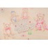 Thibaut Tea For Teddies Printed Cotton Drapery Fabric in Yellow 