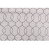 Hourglass Embroidered Drapery Fabric in Bluestone
