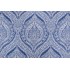 Belle Maison Sanibel Printed Cotton Drapery Fabric in Cobalt 