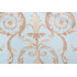 Thibaut Valencia F91326 Printed Cotton Drapery Fabric in Aqua 