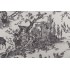 Thibaut Chateau De Loir F97303 Printed Cotton Drapery Fabric in Black on Cream