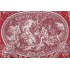 Thibaut Biltmore F97313 Printed Cotton Drapery Fabric in Red on Coral
