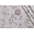 Floral Embroidered Drapery Fabric in Neutral