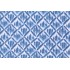 Designer Kimo Ikat Printed Cotton Drapery Fabric in Pacific 