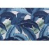 Tommy Bahama Swaying Palms Printed Polyester Outdoor Fabric in Indigo 