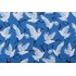 Novogratz Block Cranes Printed Polyester Outdoor Fabric in Cobalt 