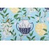 Elana Gabrielle Blossoms & Vessel Printed Cotton Drapery Fabric in Bliss 