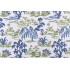Premier Prints Meadow-Slub Linen White Printed Drapery Fabric in Bermuda 