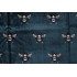 TFA Bee Kind Latex Backed Velvet Upholstery Fabric in Deep Ocean 