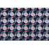 Robert Allen Dwell Studios Checkered Printed Cotton Drapery Fabric in Navy/Orange