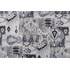 Magnolia Home Jambi Printed Cotton Drapery Fabric in Graphite 