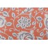 Duralee McGivern Printed Cotton Drapery Fabric in Orange