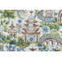 Hamilton Yakata Printed Cotton Drapery Fabric in Ivory 