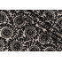 PK Lifestyles Flock Botanica Flocked Cotton Blend Drapery Fabric in Black