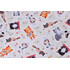 Timeless Treasures Quirky Cats - Cute Sassy Cats Printed Cotton Craft Fabric in Natural 