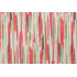 PK Lifestyles All Lined Up Printed Polyester Outdoor Fabric in Coral
