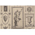 Scalamandre Gallery Wall Printed Cotton Drapery Fabric in Grey 